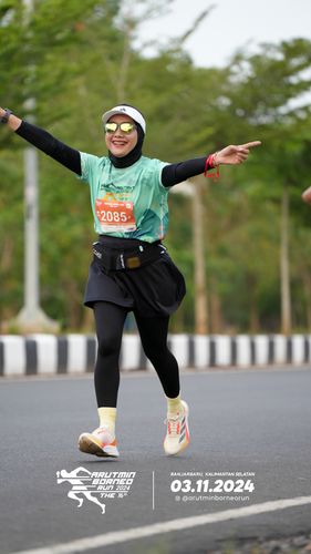 Race photo from Arutmin Borneo Run 2024