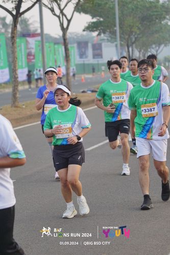 Race photo from BAF LIONS RUN 2024
