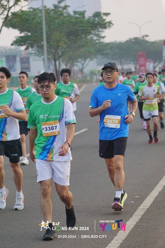 Race photo from BAF LIONS RUN 2024