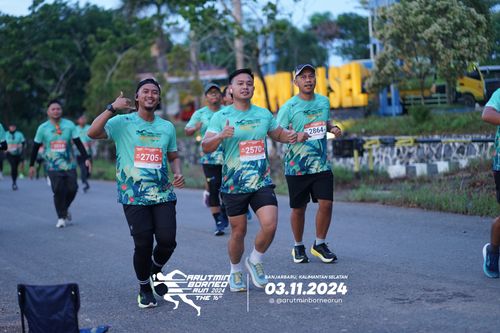 Race photo from Arutmin Borneo Run 2024