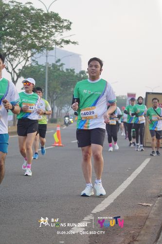 Race photo from BAF LIONS RUN 2024