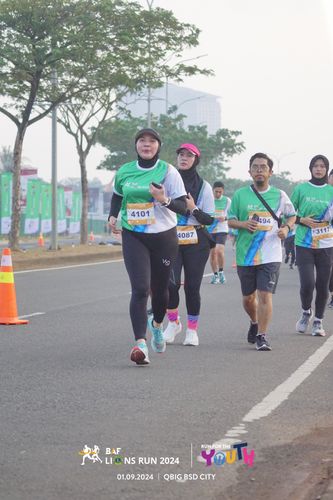 Race photo from BAF LIONS RUN 2024