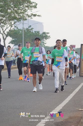 Race photo from BAF LIONS RUN 2024