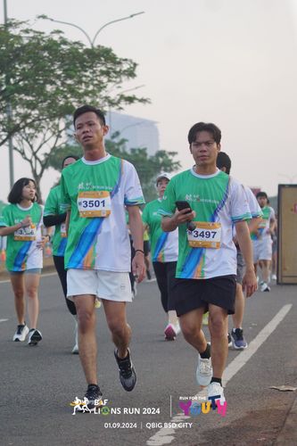 Race photo from BAF LIONS RUN 2024