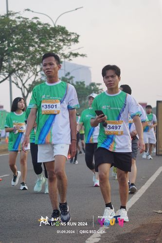 Race photo from BAF LIONS RUN 2024