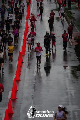 Race photo from Smartfren Run 2024