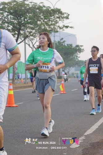 Race photo from BAF LIONS RUN 2024