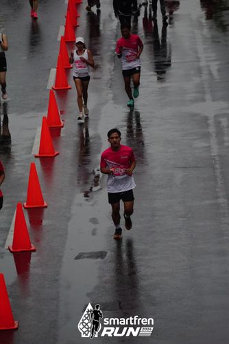 Race photo from Smartfren Run 2024