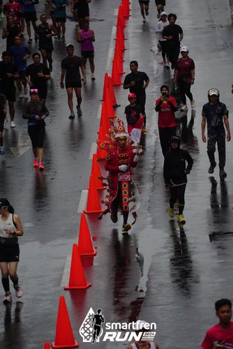 Race photo from Smartfren Run 2024