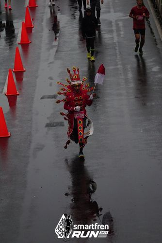 Race photo from Smartfren Run 2024