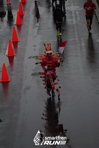 Race photo from Smartfren Run 2024