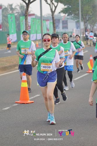 Race photo from BAF LIONS RUN 2024