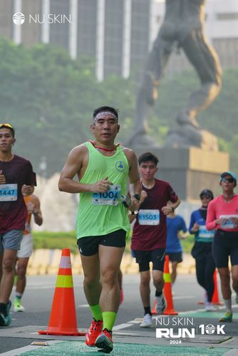 Race photo from Nu Skin Run 10K