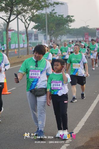 Race photo from BAF LIONS RUN 2024