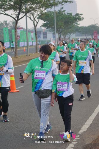 Race photo from BAF LIONS RUN 2024