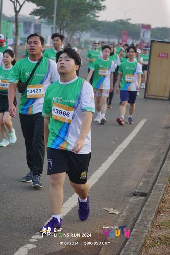 Race photo from BAF LIONS RUN 2024