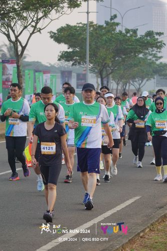 Race photo from BAF LIONS RUN 2024