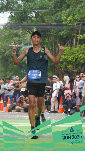 Race photo from Mangkunegaran Run 2025