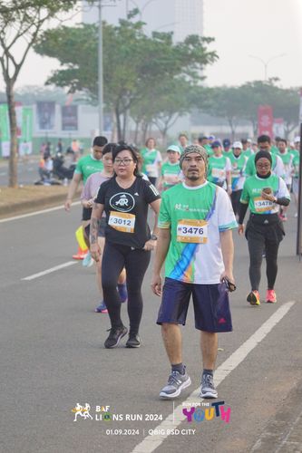 Race photo from BAF LIONS RUN 2024
