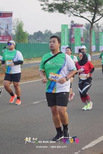 Race photo from BAF LIONS RUN 2024