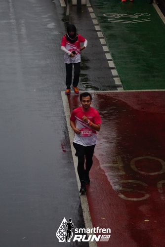 Race photo from Smartfren Run 2024