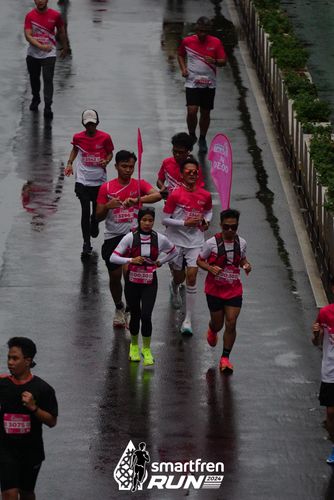 Race photo from Smartfren Run 2024