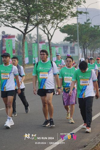 Race photo from BAF LIONS RUN 2024