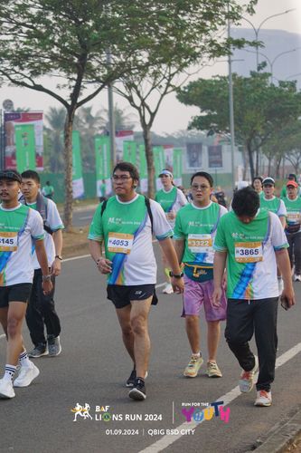 Race photo from BAF LIONS RUN 2024