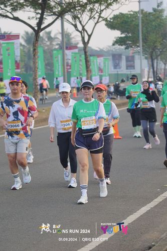 Race photo from BAF LIONS RUN 2024