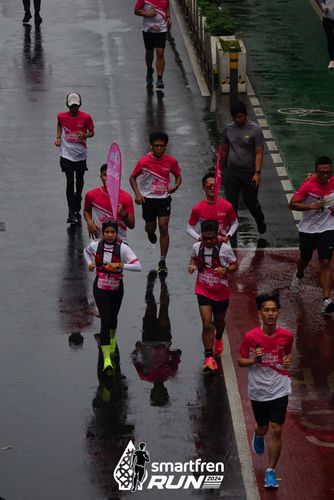 Race photo from Smartfren Run 2024