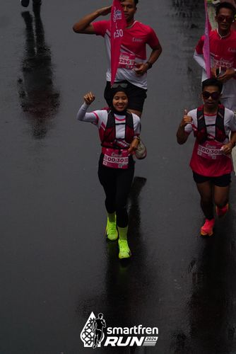 Race photo from Smartfren Run 2024