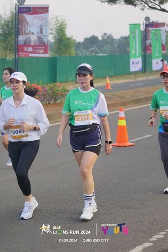 Race photo from BAF LIONS RUN 2024
