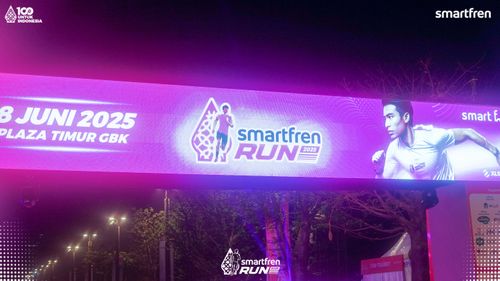 Race photo from Smartfren Run 2025 