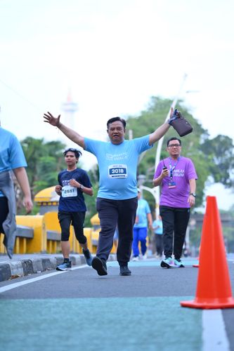 Race photo from KEMLU RUN 2025