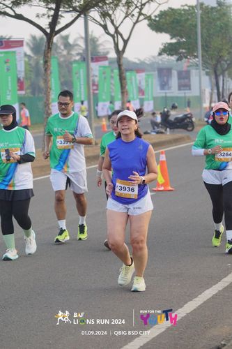 Race photo from BAF LIONS RUN 2024