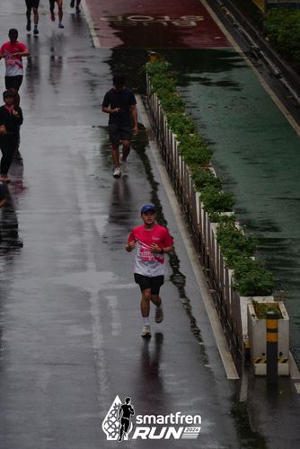 Race photo from Smartfren Run 2024