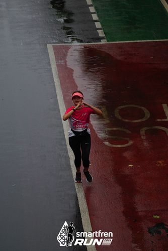 Race photo from Smartfren Run 2024