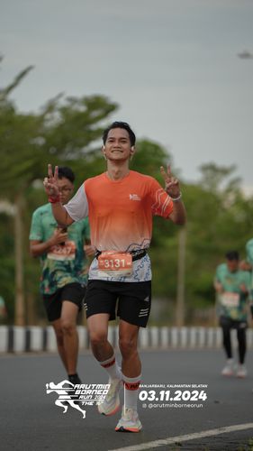 Race photo from Arutmin Borneo Run 2024