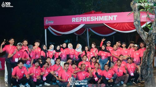 Race photo from Smartfren Run 2025 