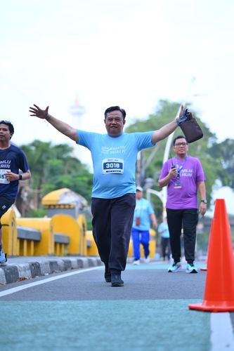 Race photo from KEMLU RUN 2025