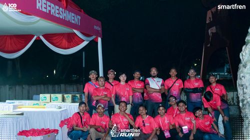 Race photo from Smartfren Run 2025 