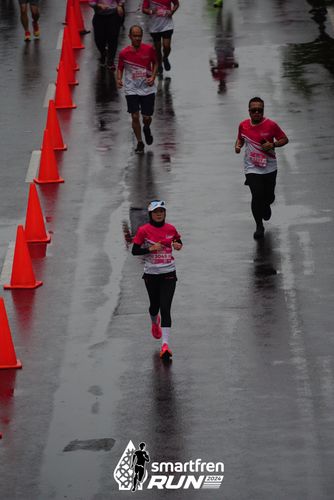 Race photo from Smartfren Run 2024