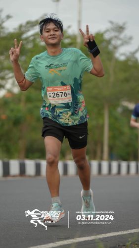 Race photo from Arutmin Borneo Run 2024
