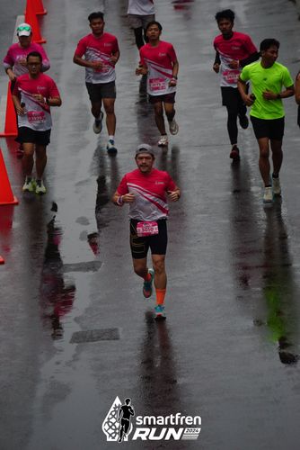 Race photo from Smartfren Run 2024