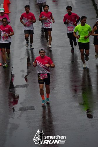 Race photo from Smartfren Run 2024