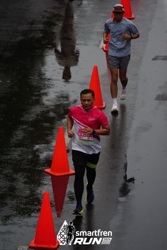 Race photo from Smartfren Run 2024