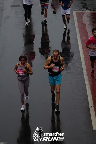 Race photo from Smartfren Run 2024