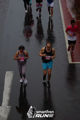 Race photo from Smartfren Run 2024