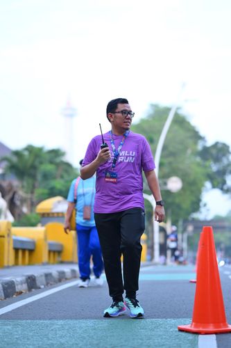 Race photo from KEMLU RUN 2025