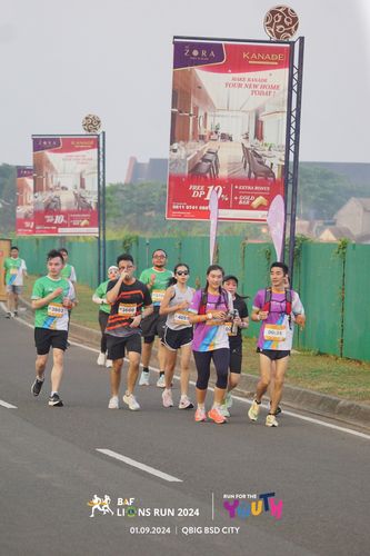 Race photo from BAF LIONS RUN 2024